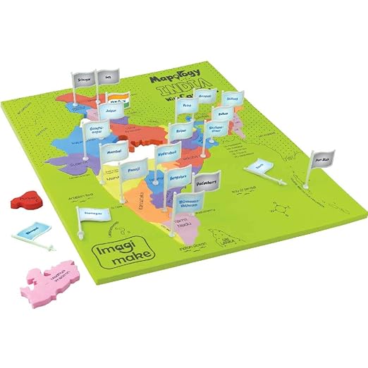 Imagimake Mapology India with State Capitals - Educational Toy and Learning Aid