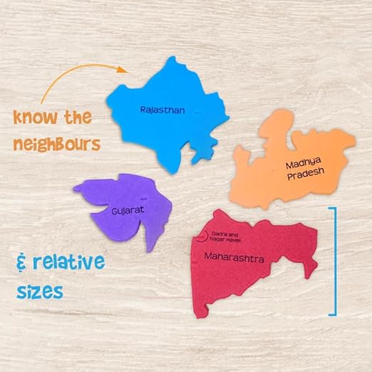 Imagimake Mapology India with State Capitals - Educational Toy and Learning Aid