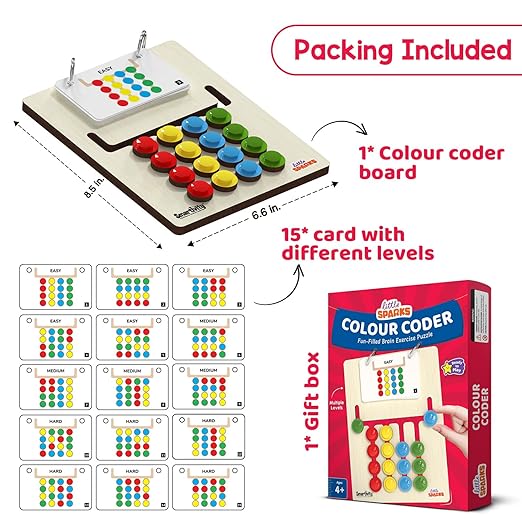 Smartivity Kids Montessori Slide Puzzle I Color & Pattern Matching Learning Toys