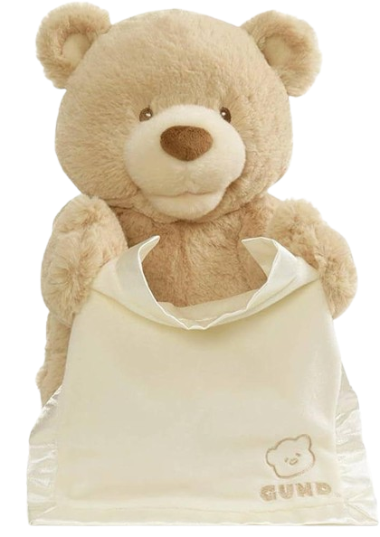 Peek-A-Boo Teddy Bear Plush, Animated Stuffed Animal for Babies and Newborns