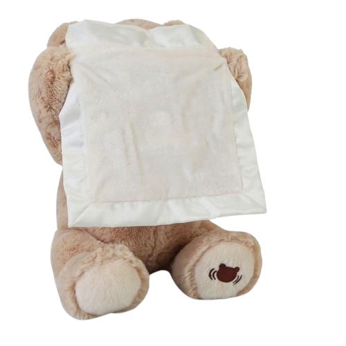 Peek-A-Boo Teddy Bear Plush, Animated Stuffed Animal for Babies and Newborns