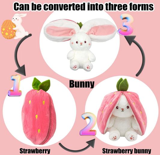 Reversible Bunny Rabbit / Plush Soft Toys for Baby Boys and Girls Kids