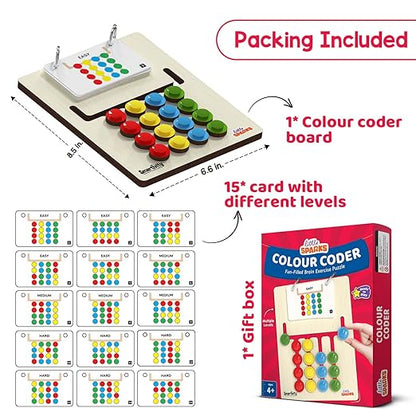 Smartivity Kids Montessori Slide Puzzle I Color & Pattern Matching Learning Toys