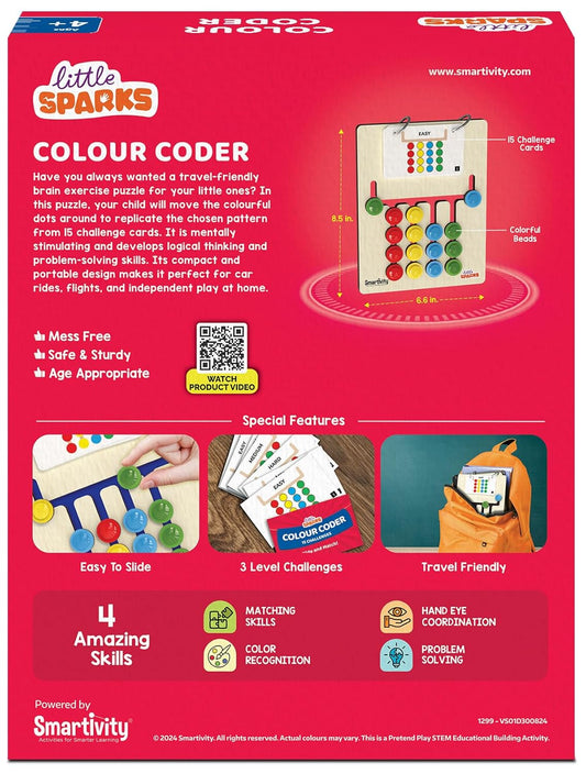 Smartivity Kids Montessori Slide Puzzle I Color & Pattern Matching Learning Toys