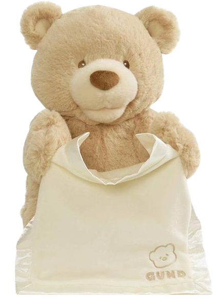 Peek-A-Boo Teddy Bear Plush, Animated Stuffed Animal for Babies and Newborns